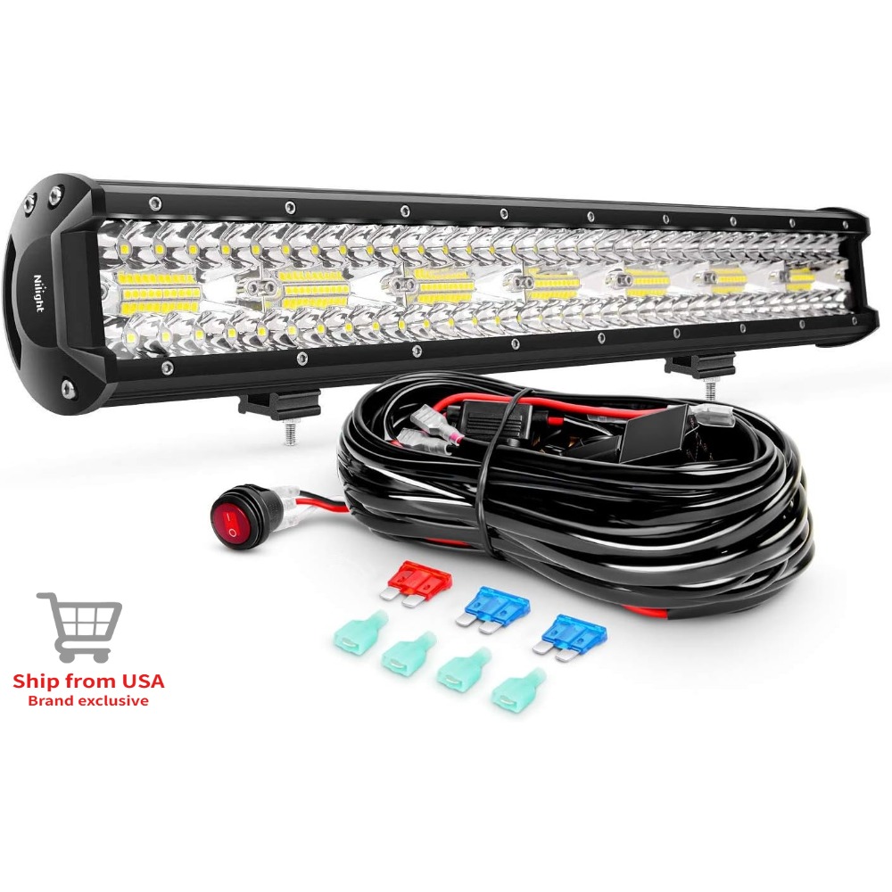 Flood Tray Table - Nilight 20'Combo LED Light Bar Set