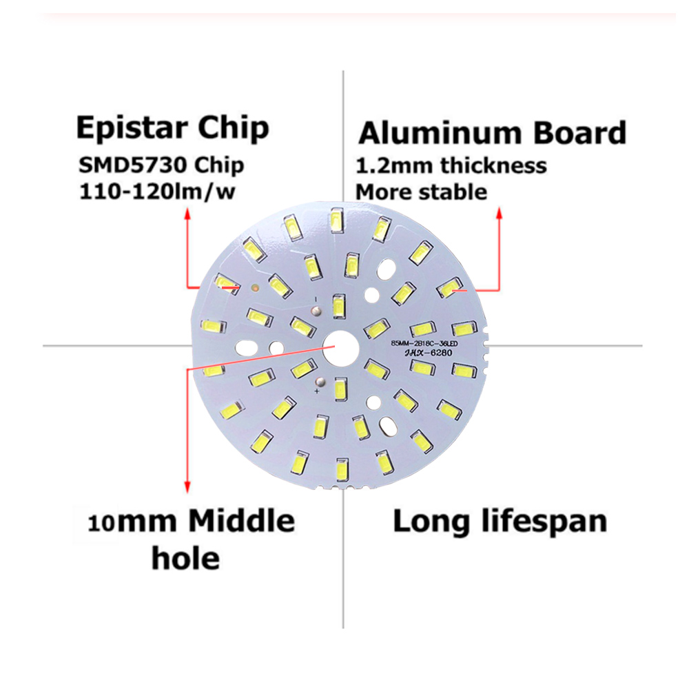 10PCS  SMD 5730 LED Aluminum L - огляд і ціна Flood Tray Table