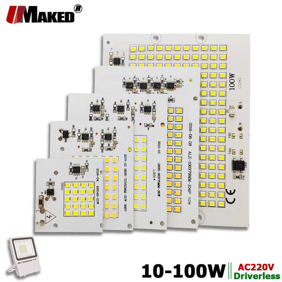AC220V LED PCB 10W 20W 30W 50W - огляд і ціна Flood Tray Table