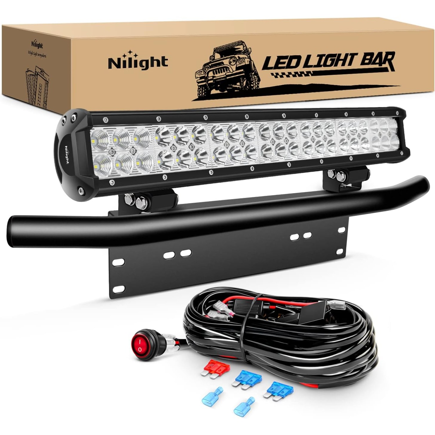Nilight 20Inch 126W LED Light  - огляд і ціна Flood Tray Table