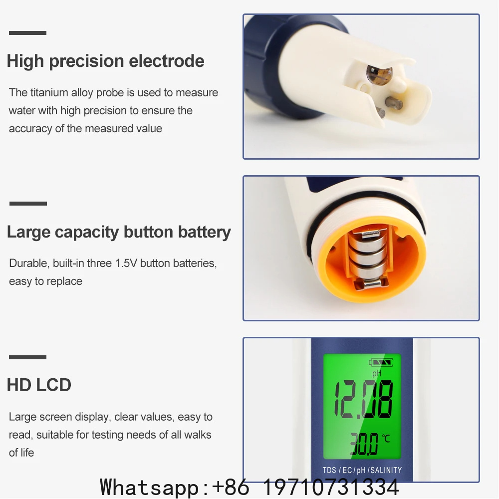 5 In 1 Digital PH Meter TDS EC - огляд і ціна Ec Meter Digital