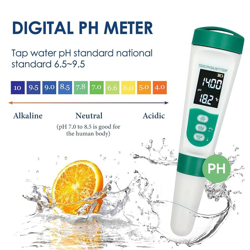 AT02-5 In1 Digital PH Meter Hi - огляд і ціна Ec Meter Digital