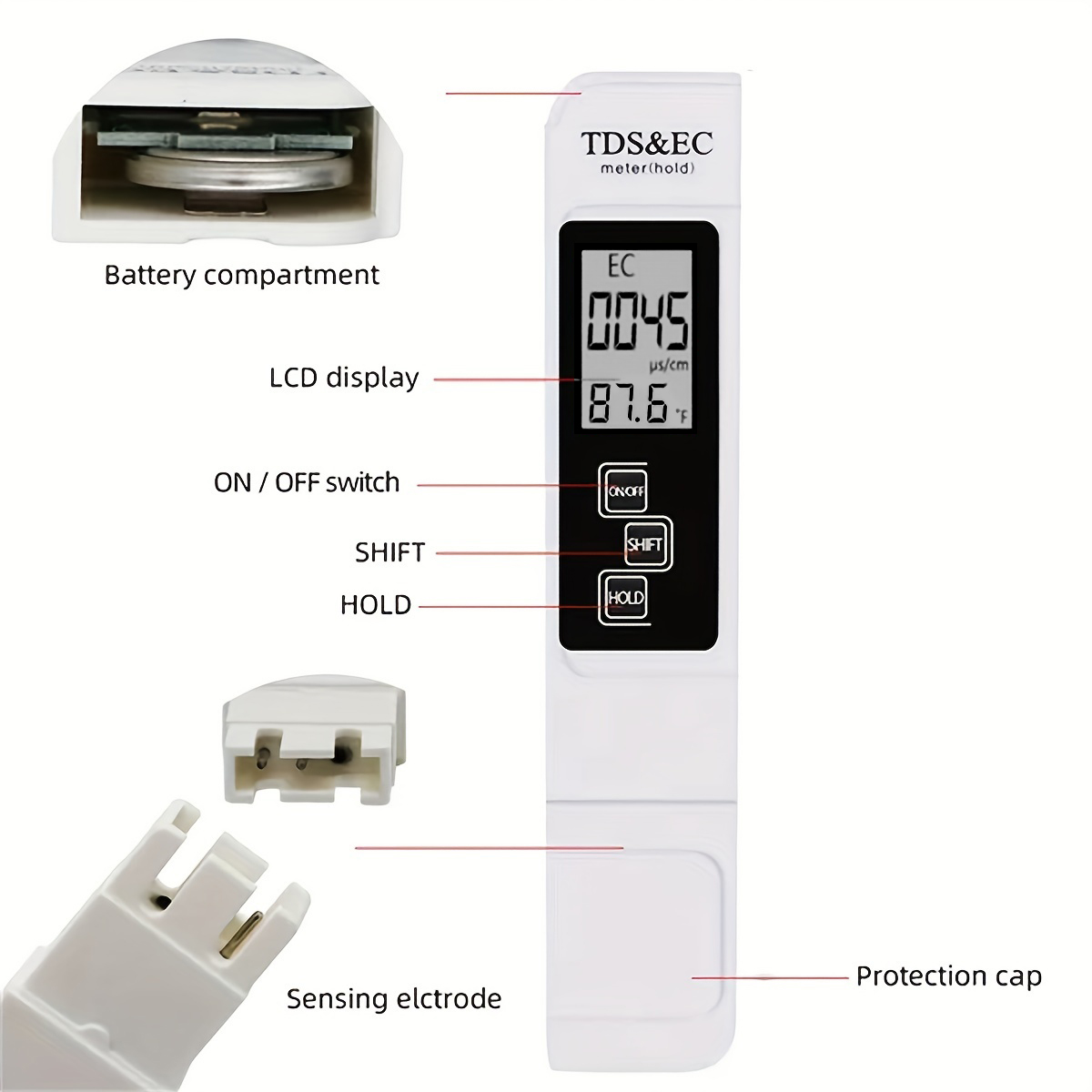 3in1 Water Quality Detection P - огляд і ціна Ec Meter Digital