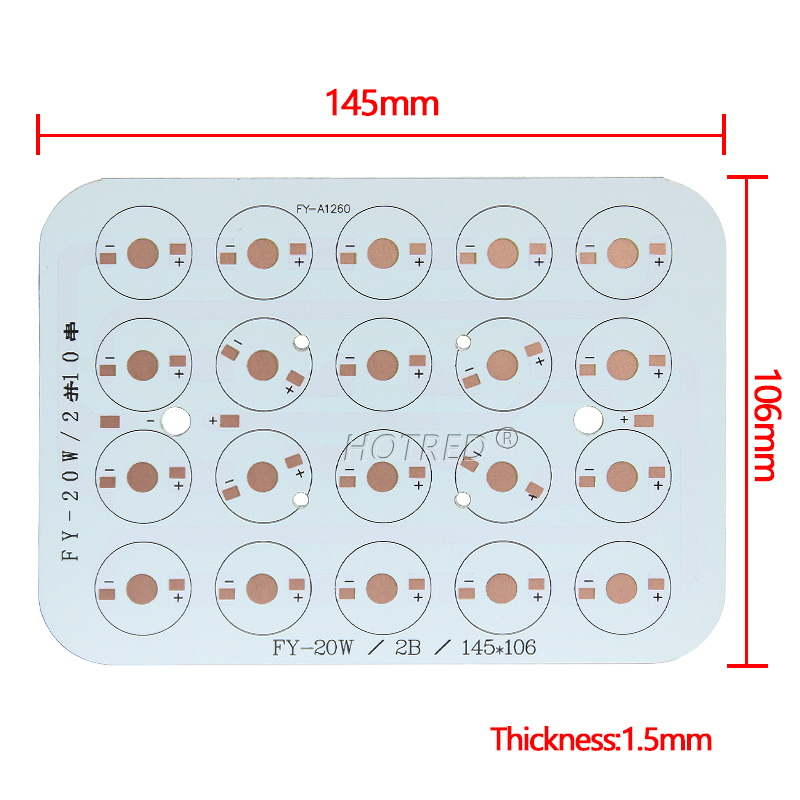 LED Aluminum PCB Board Base Pl - огляд і ціна Flood Tray Table