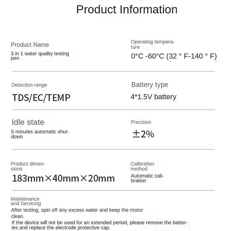 [B17B!】 Portable Water Test Pe - огляд і ціна Ec Meter Digital